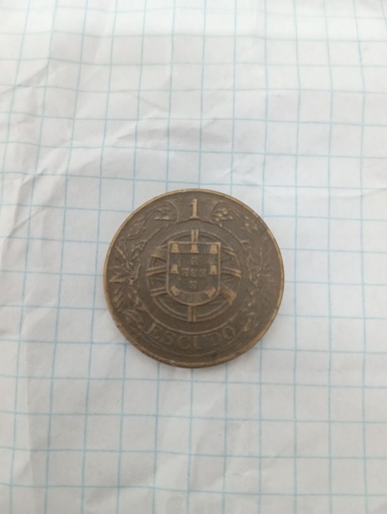 Moedas antigas 1 escudo 1924 e 1926