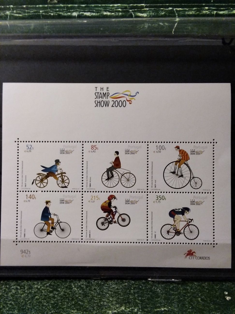 2000 Bloco 100 Anos Da União Ciclista Internacional MNH **