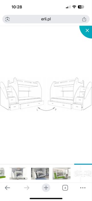 Łóżko dwu piętrowe NOWE