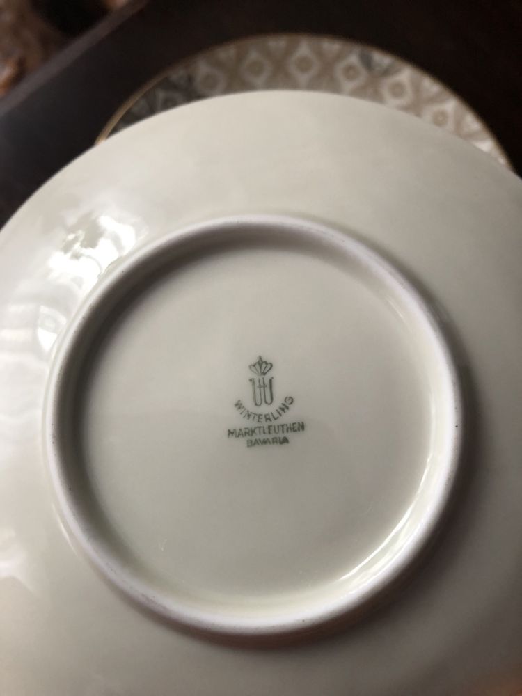 Stara porcelana trio filiżanka Winterling Bawaria