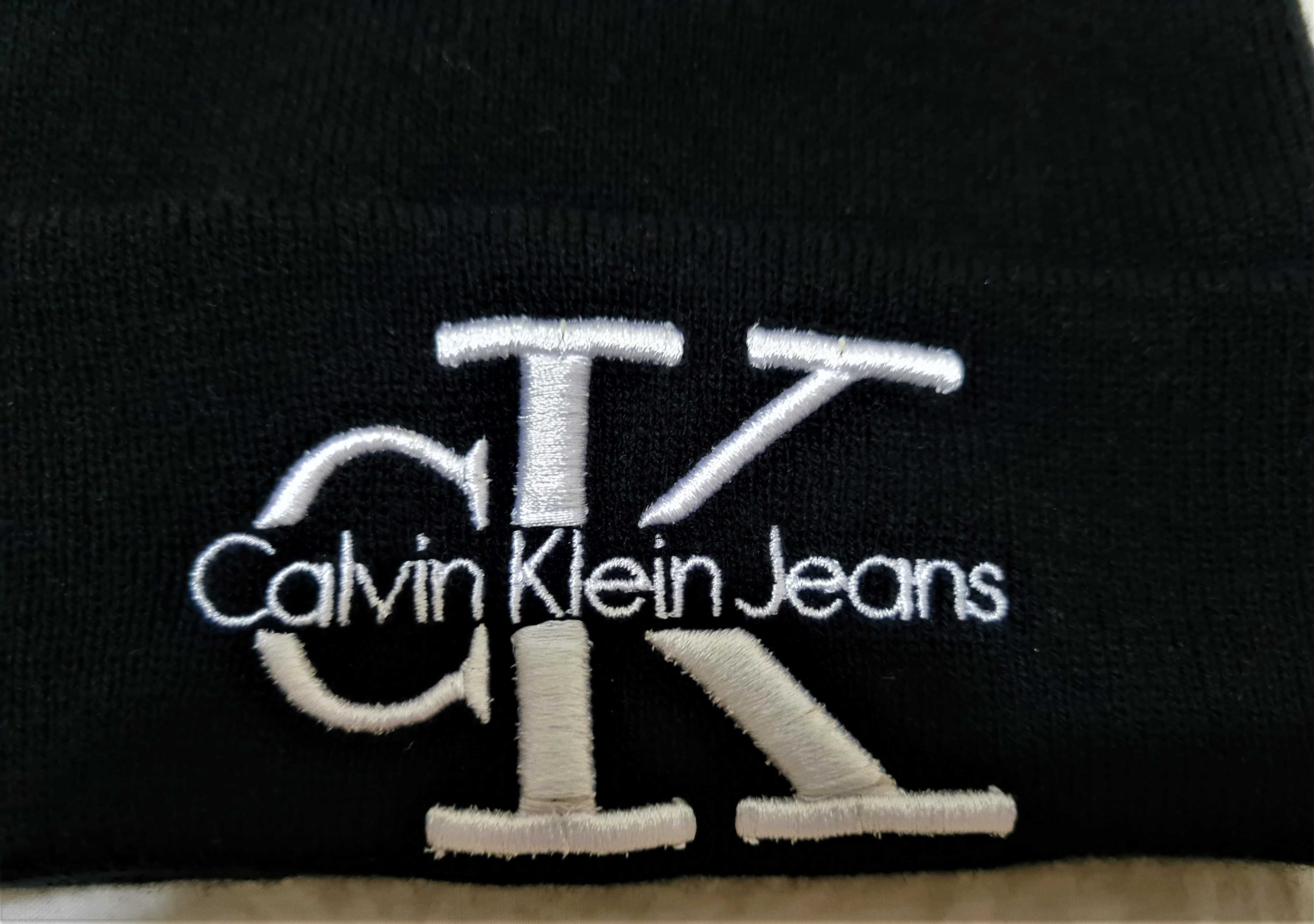 NOWA CZAPKA NA ZIMĘ Calvin Klein Jeans czarna okazja PREZENT