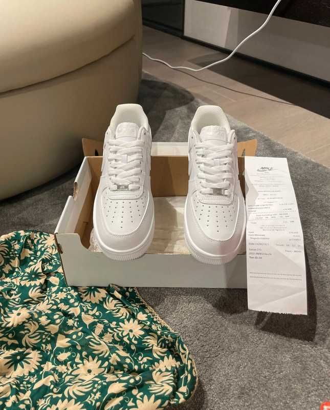 Nike AirForce1White Oryglnał"Buciki Moda_Damskie" 45