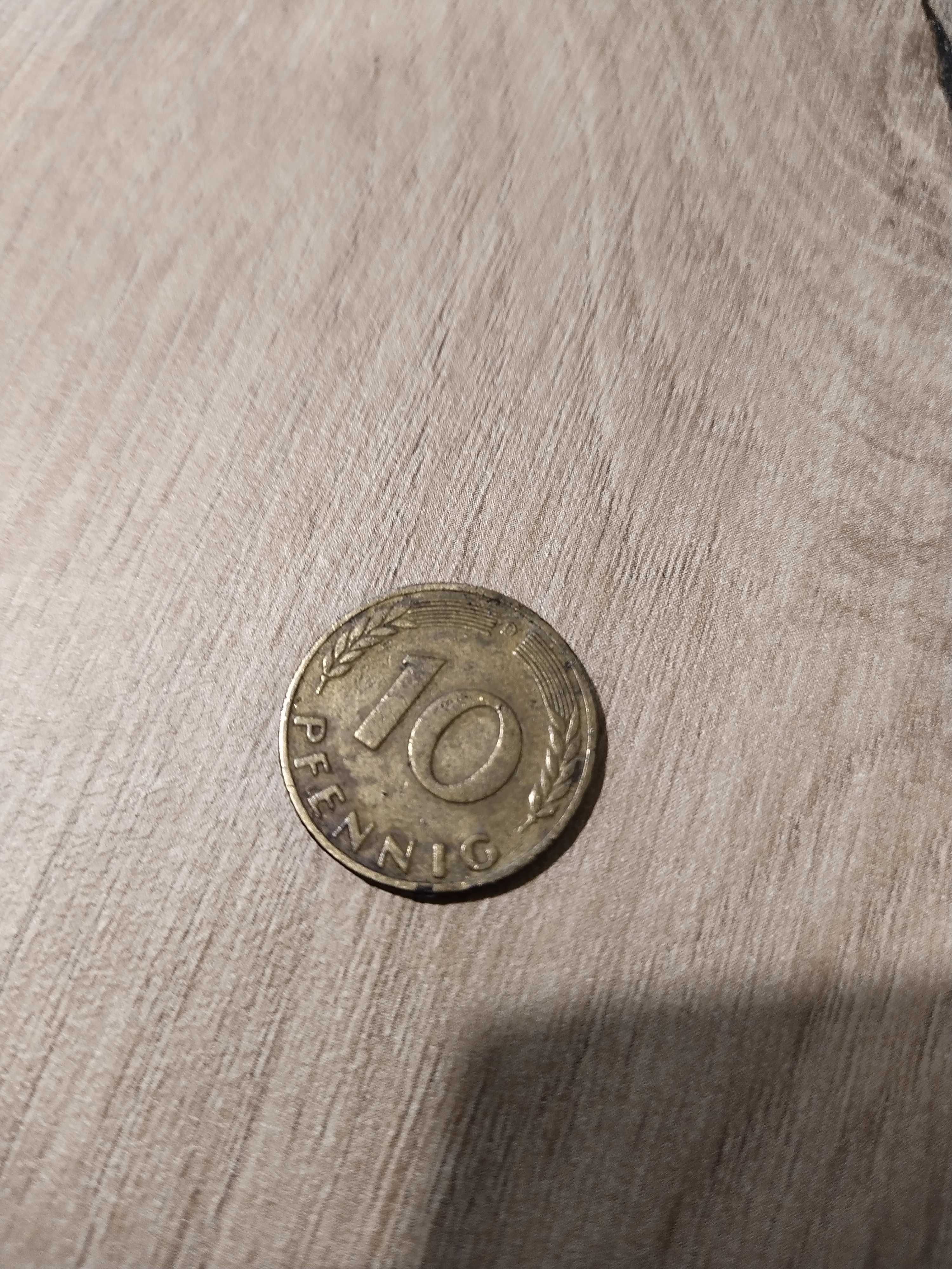 Moneta kolekcjonerska 10 pfennig  1950r. (D)