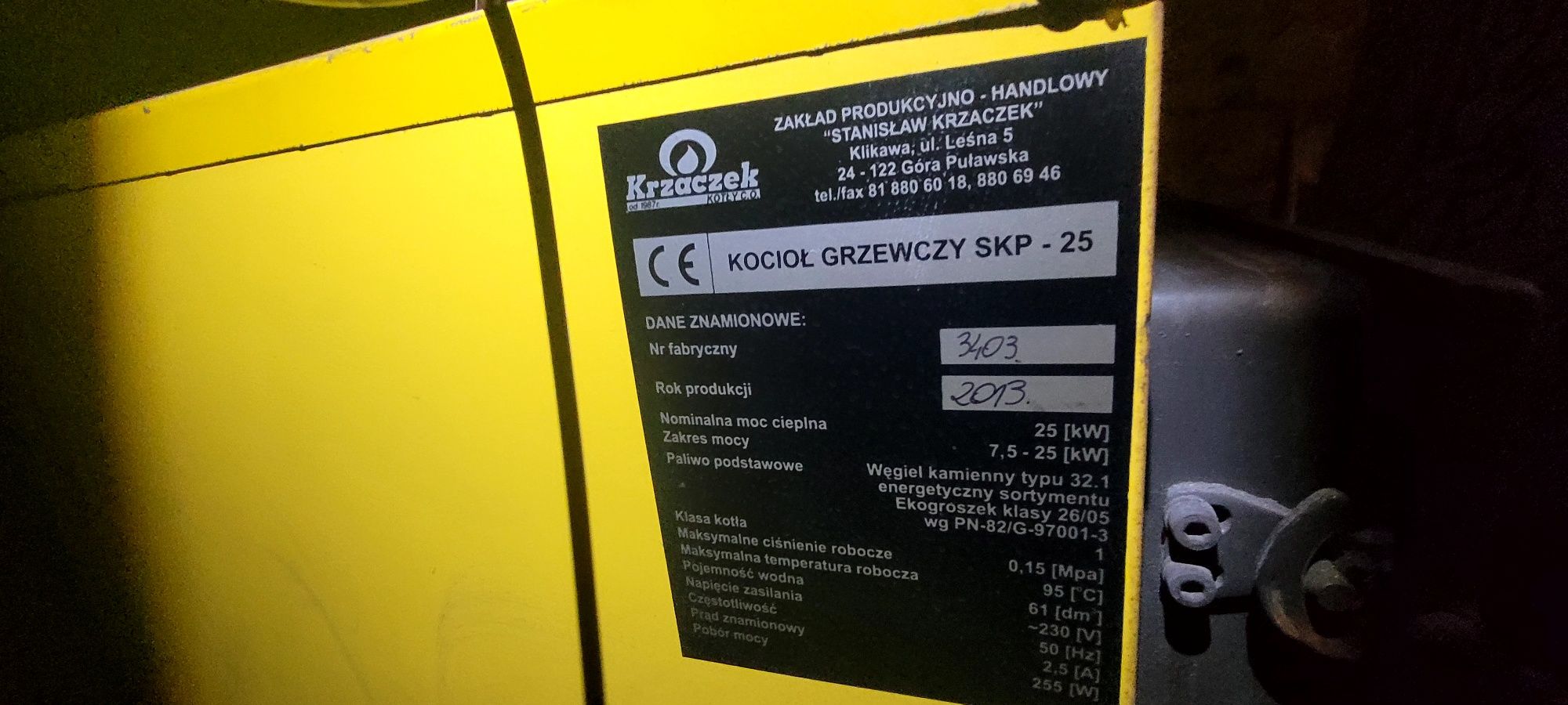 Sprzedam piec CO . Krzaczek 25 kW