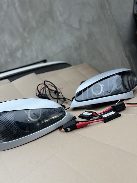 Фары Lanos - Sens - Би Линзы / ресницы / ксенон Н1 / блоки