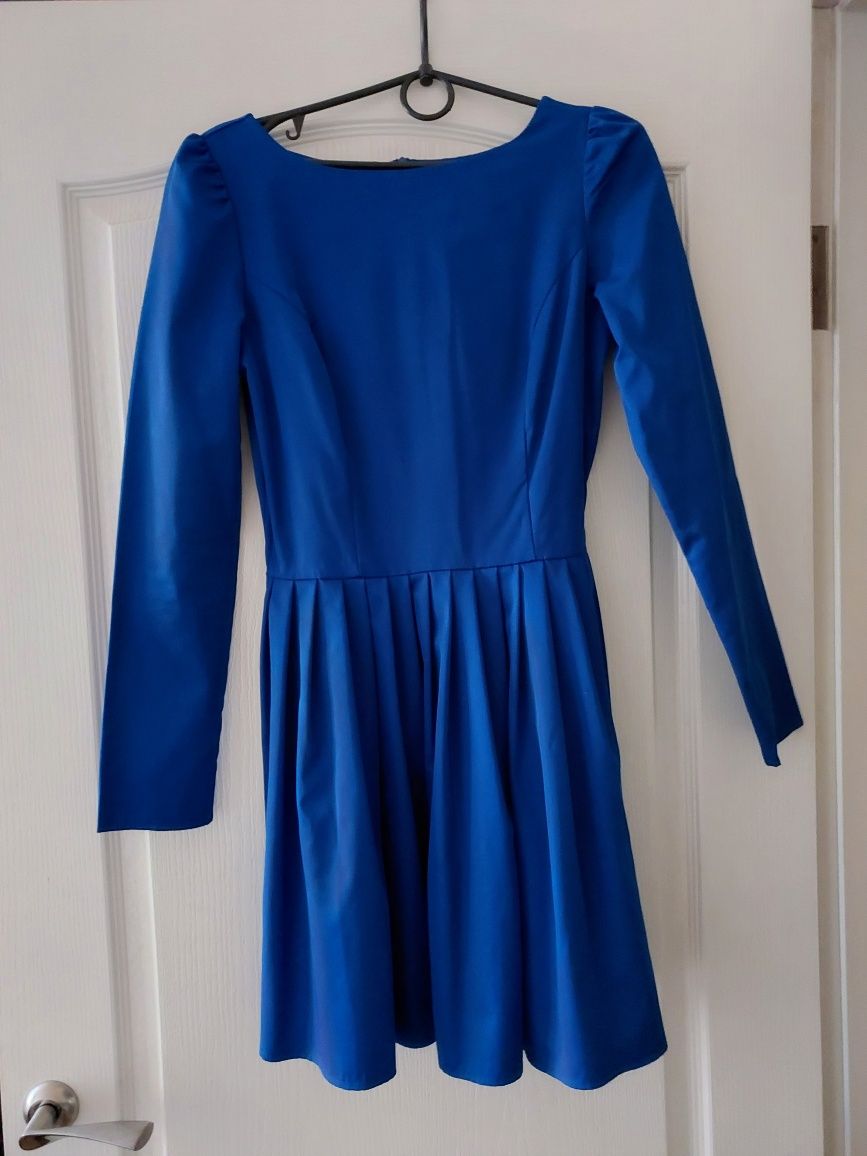 Сукня жіноча синя, святкова, одяг, женское платье на праздник