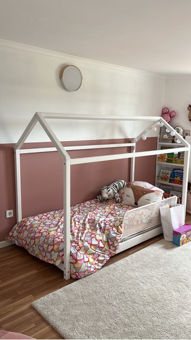 Cama montessori branca 90x200