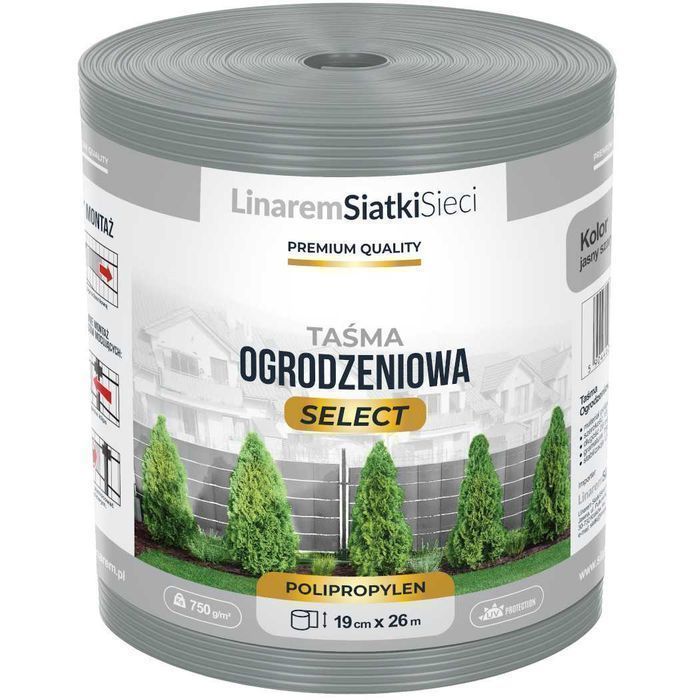 Taśma Ogrodzeniowa Select Polipropylen Osłona Na Panele 19 cm x 26 m