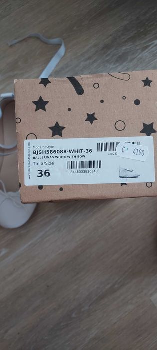 Sabrinas 36 Brancas meninas com fitas bailarina