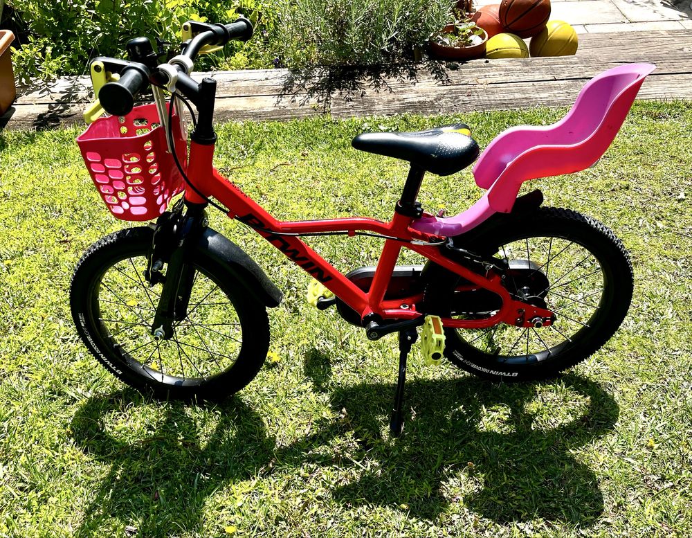 Bicicleta crianca roda 16 como nova - decathlon aluminio