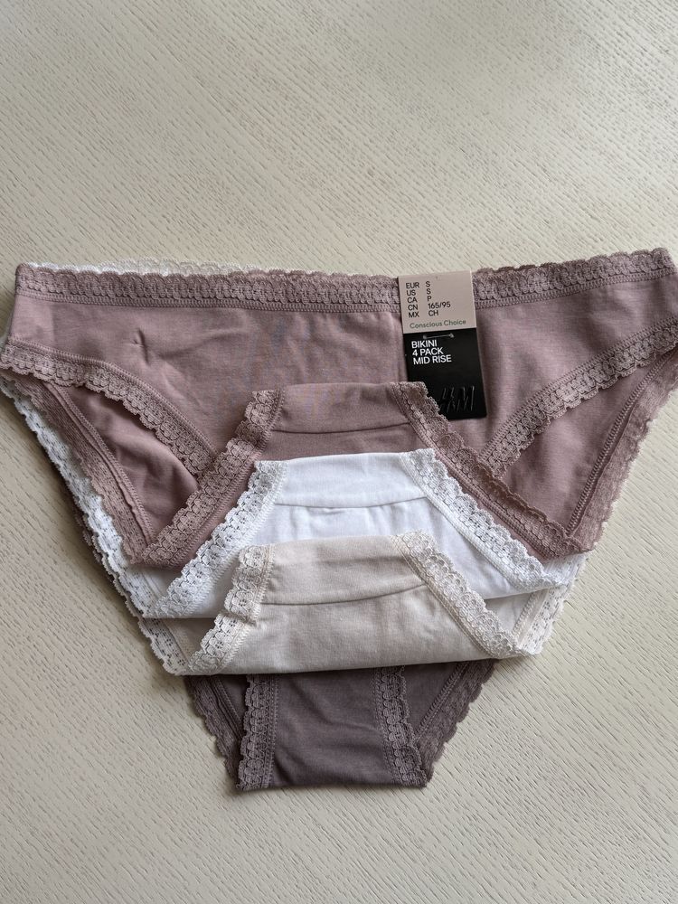 Трусики бавовняні жіночі, труси h&m