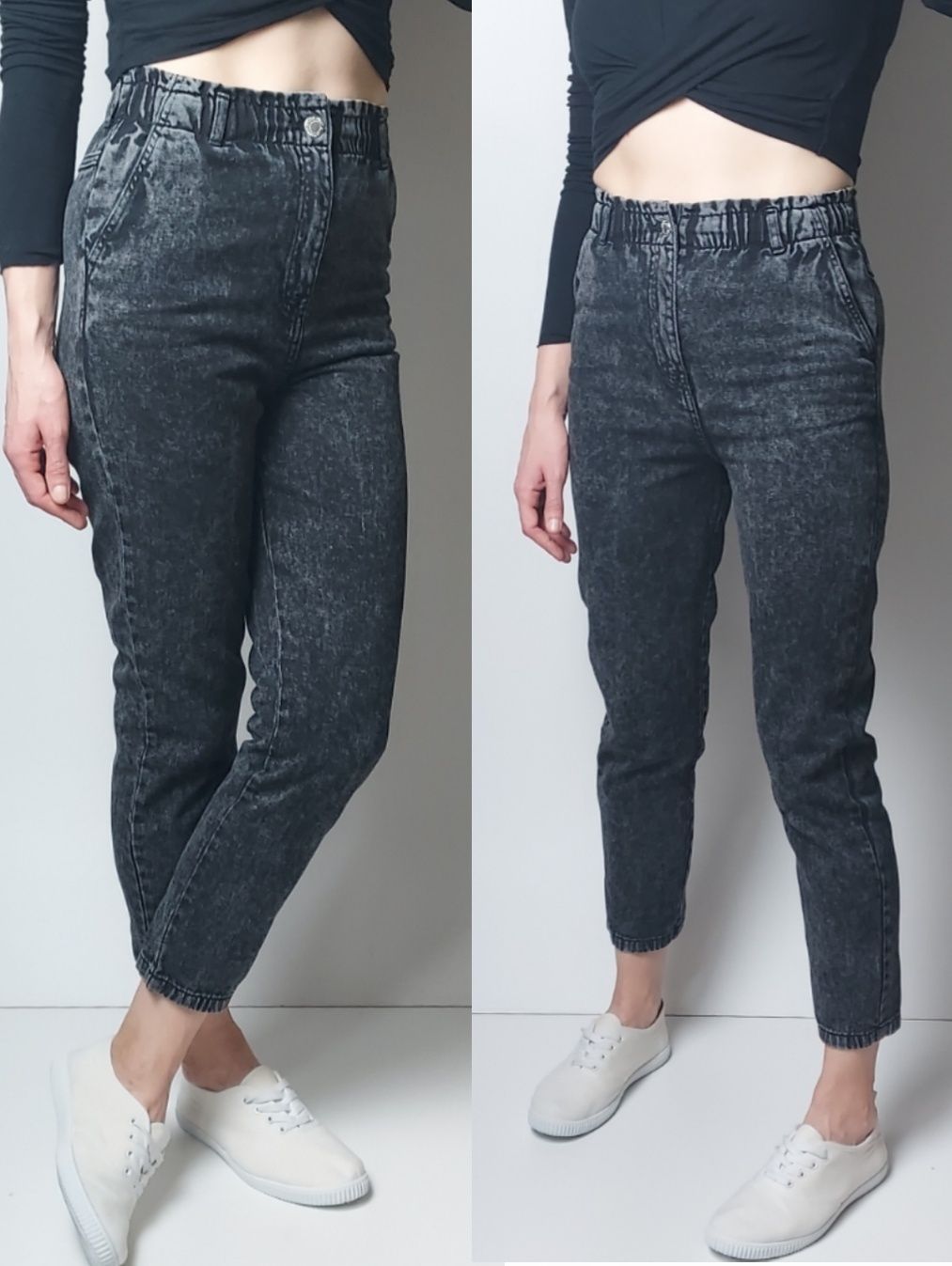 H&M_dziewczęce jeansy Relaxed_11-12lat 152cm