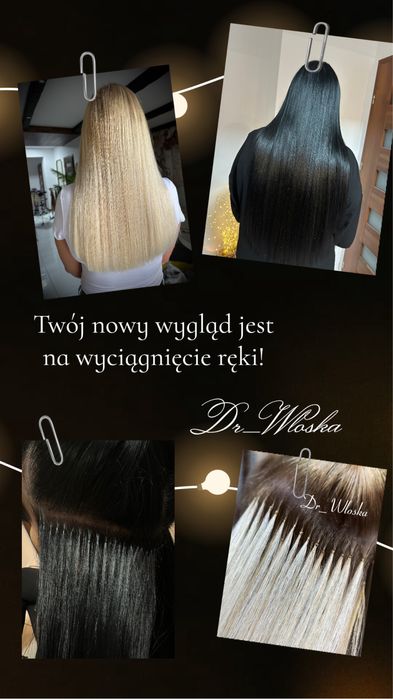 Włosy słowianskie LUX wyczesane , geste 57cm 100g