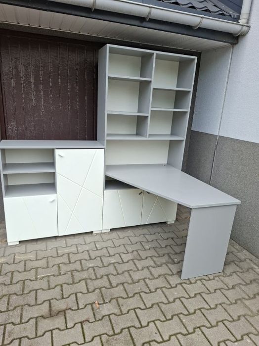 Komoda biała szara Meblik