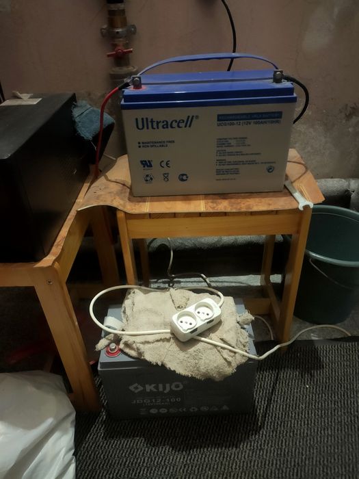 Блок резервного живлення 2 в 1, з двома АКБ AGM