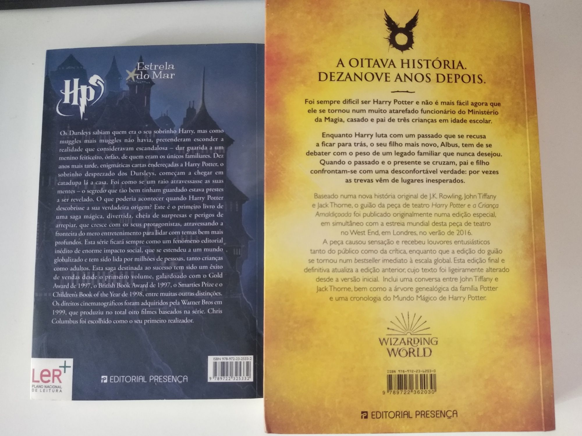 Livro harry potter a pedra filosofal e a criança amaldiçoada