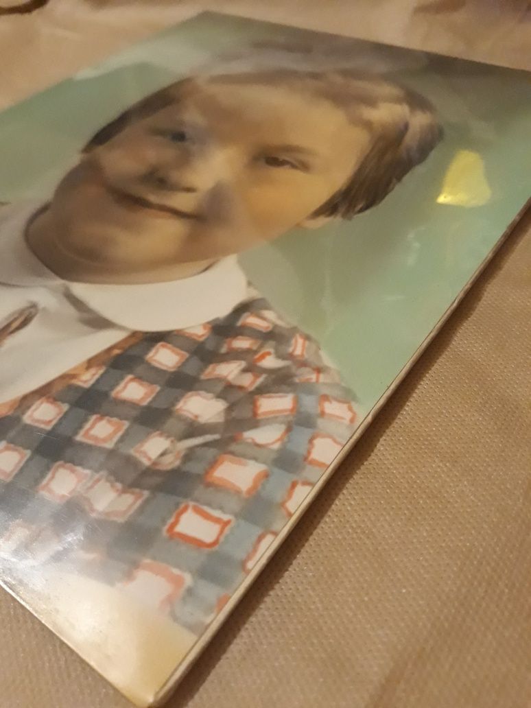 Фотография ретро девочка с бантиком СССР семидесятые портрет