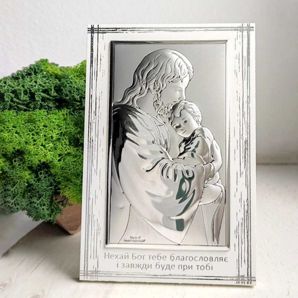 Срібна ікона Хрещення (9 x 13,5 см) Valentі 81286 3L UCR