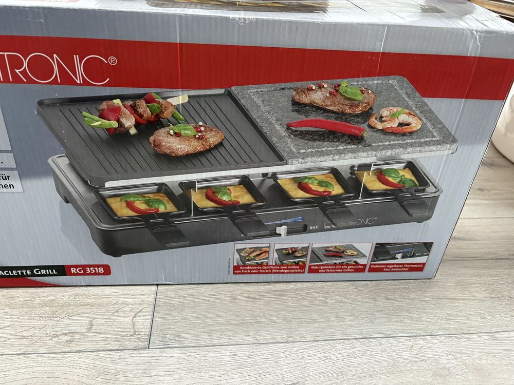 Grill raclette  clatronic 1400w. Grill elektryczny