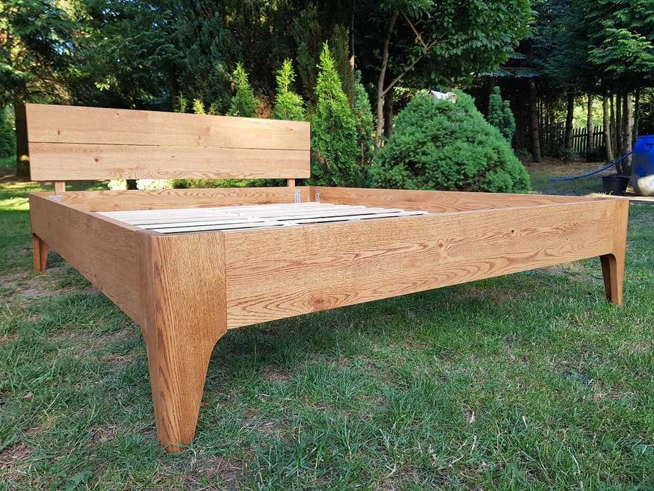 Łóżko Dębowe Mocne 160 x 200 cm *LENKA XL*
