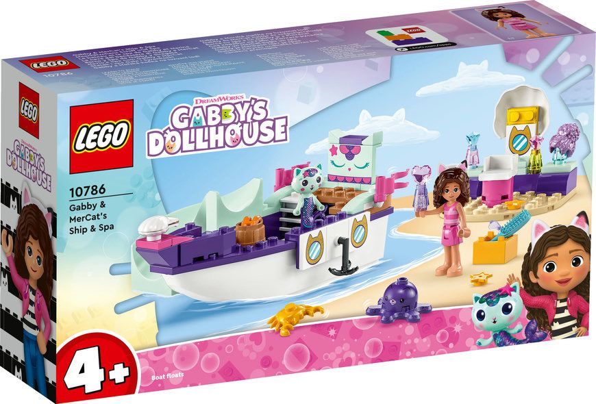 LEGO Gabby's Dollhouse Корабель і спа Ґаббі й Нявки (10786) лего