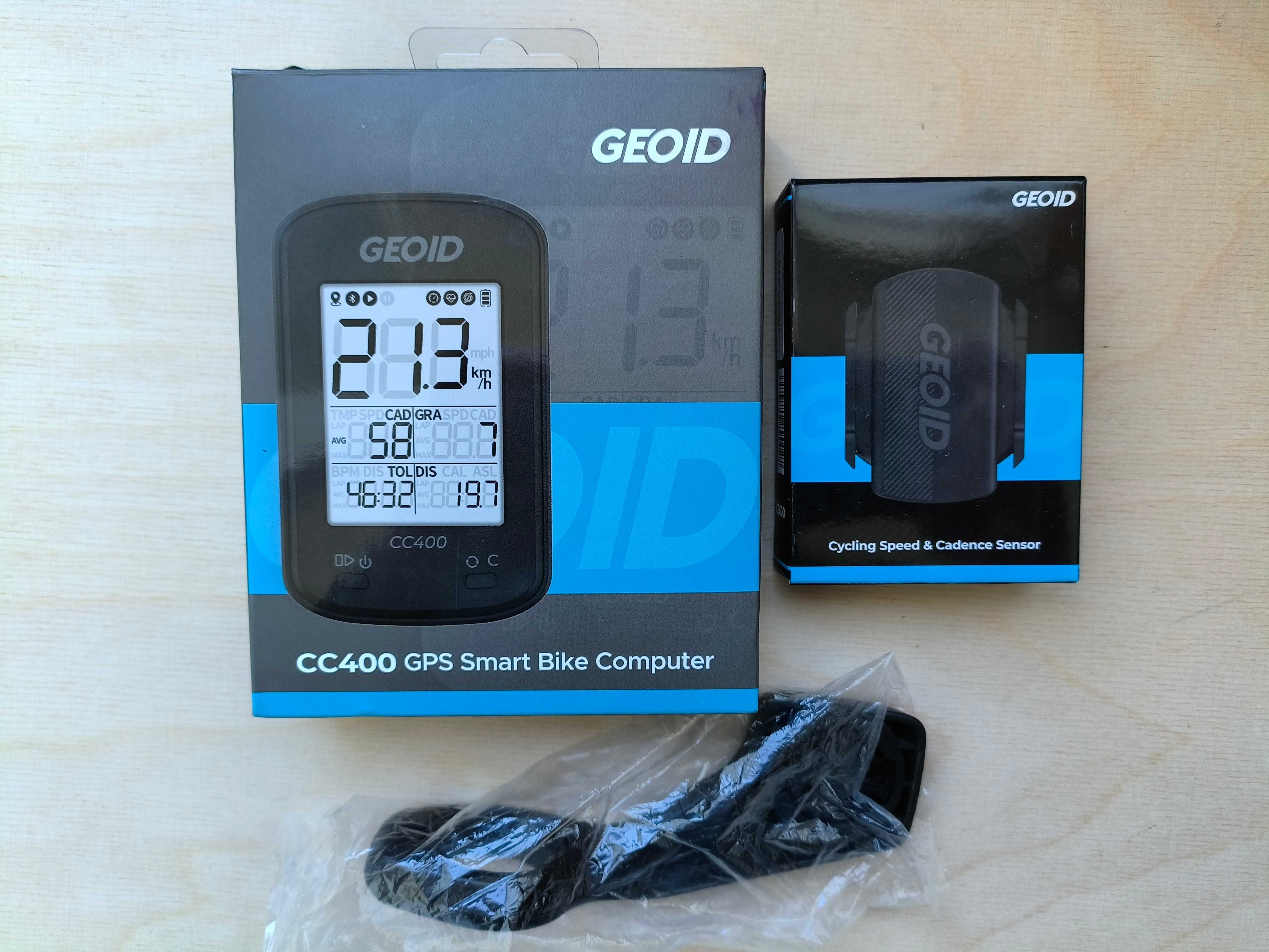 Велокомп’ютер GPS GEOID CC400 з датчиком CS600 cadence