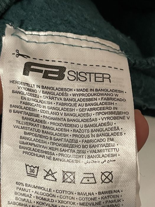 Bluza damska świąteczna zimowa fb sister M oversize maxi zielona