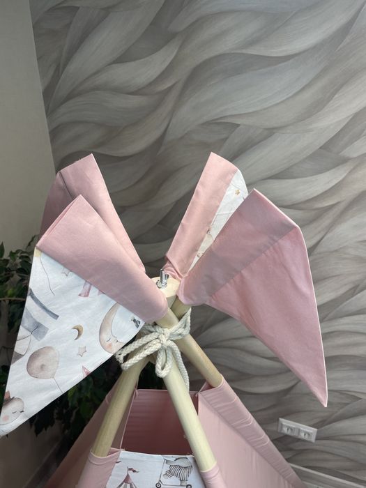 Вігвам, палки до вігвама, фіксатор, подушечка, килимок до вігвама