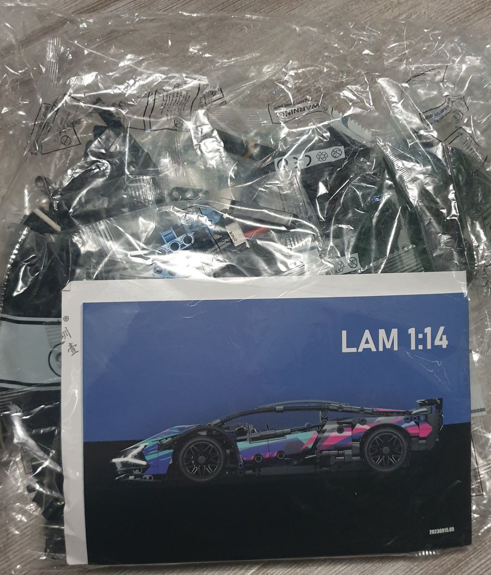 Lamborghini Auto 1314 klocków zdalnie sterowane prezent CyberPunk lego