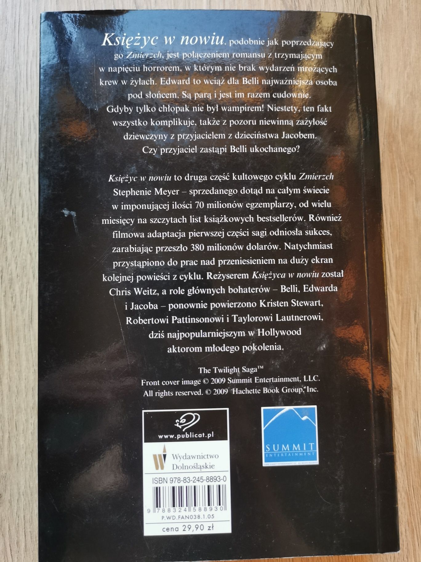 Saga zmierzch księżyc w nowiu Stephanie Meyer książka