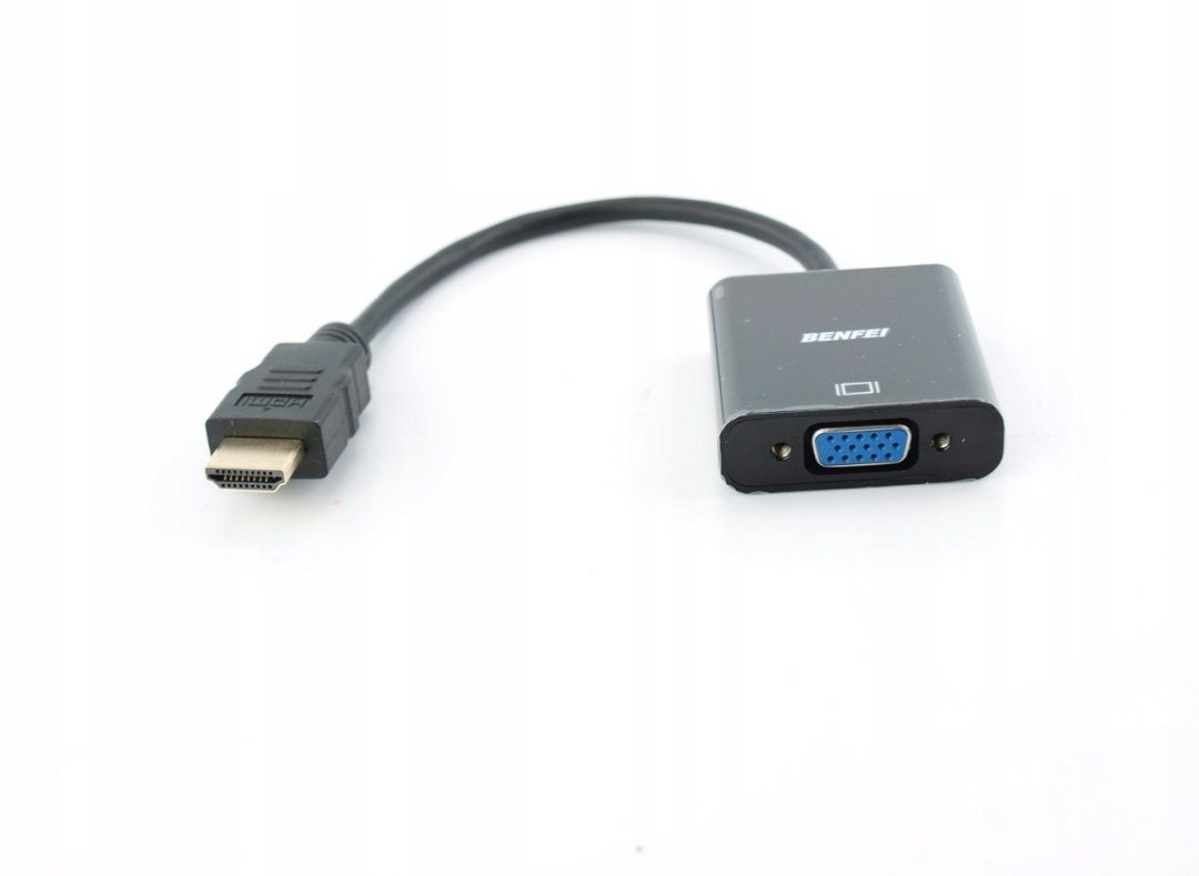 BENFEI HDMI do VGA, pozłacany adapter HDMI na VGA