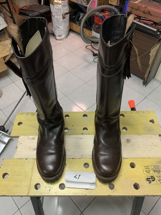 Botas de caca em couro