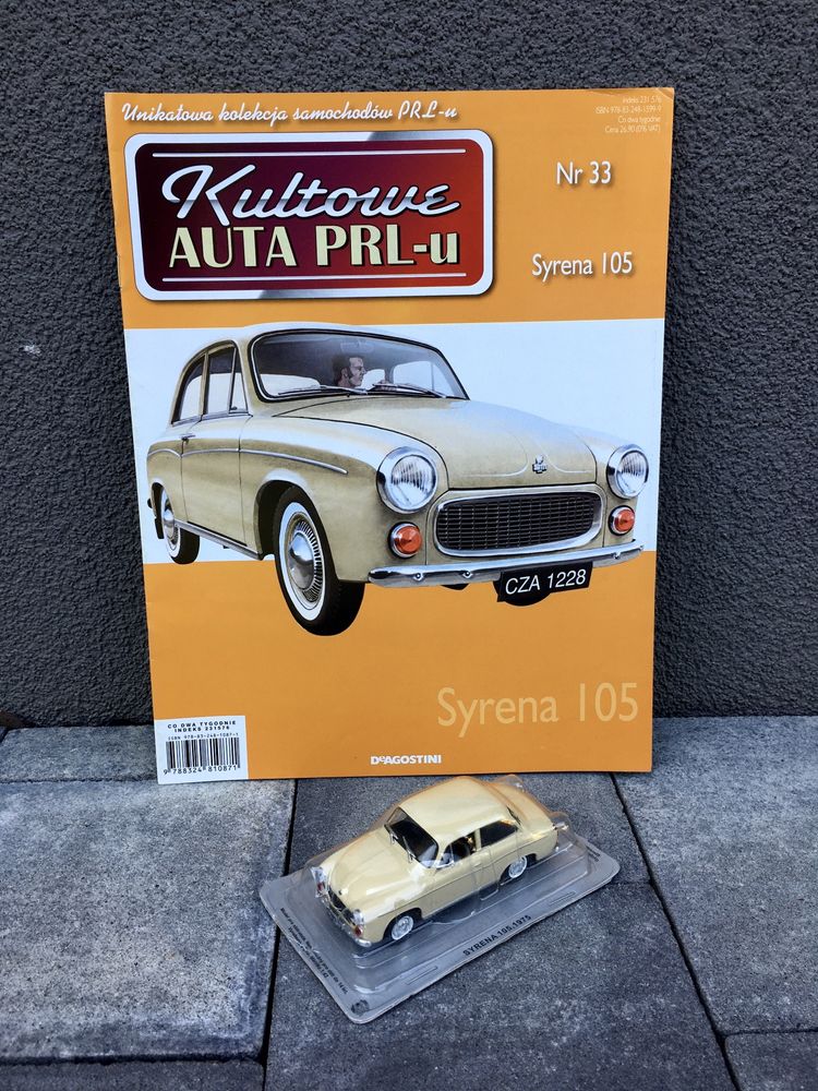Czasopismo-SYRENA 105-auta PRL,model,autka,kolekcja,deagostini