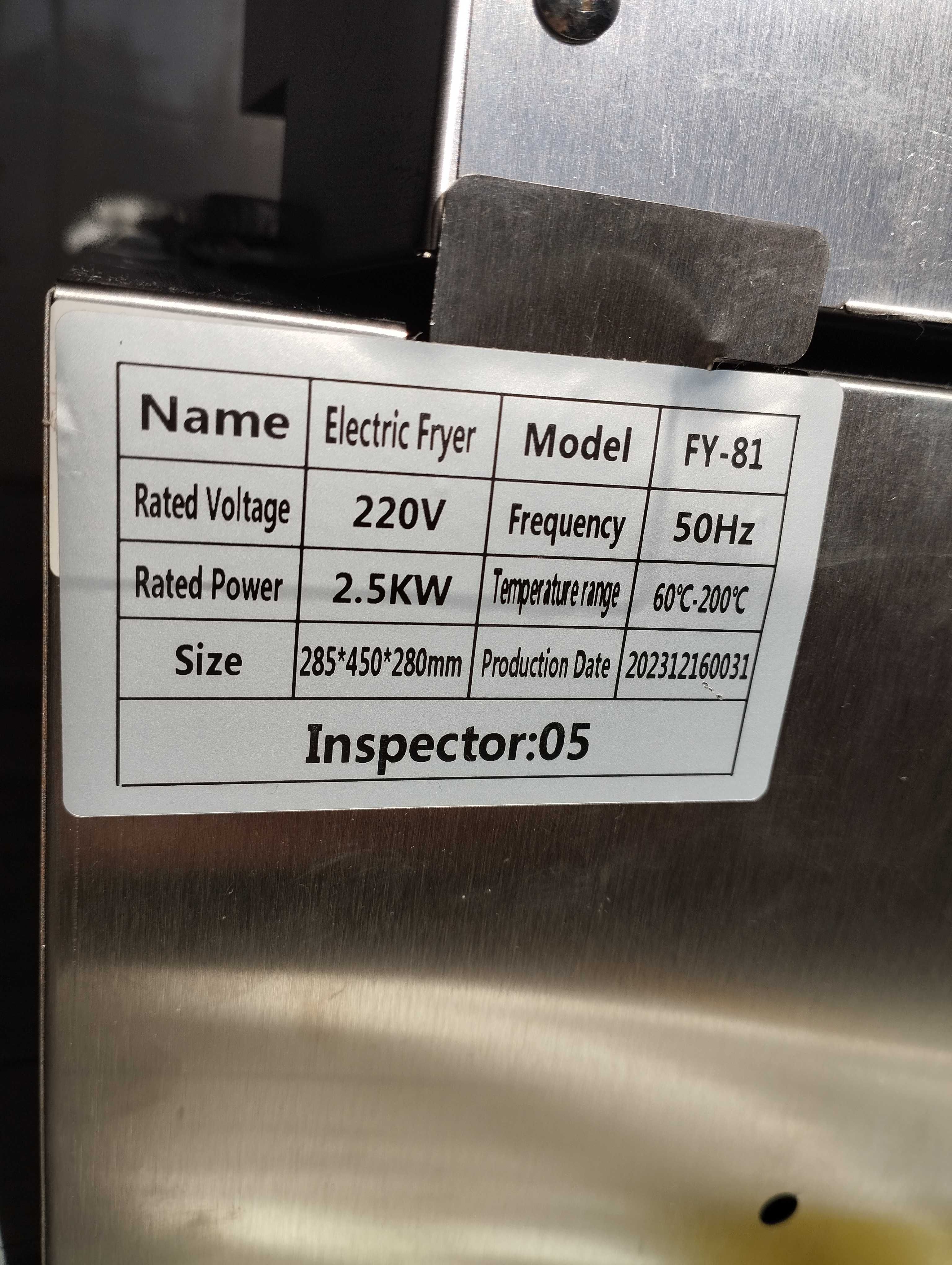 NOVA! Fritadeira Elétrica 1 Cuba Em Aço 6 Litros 220V 2500W