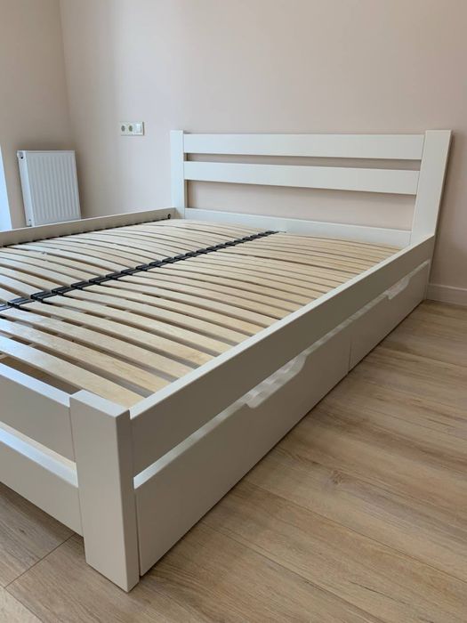 ХІТ ПРОДАЖ ЛІЖКО З ДЕРЕВА З ШУХЛЯДАМИ кровать деревʼяна 160х200