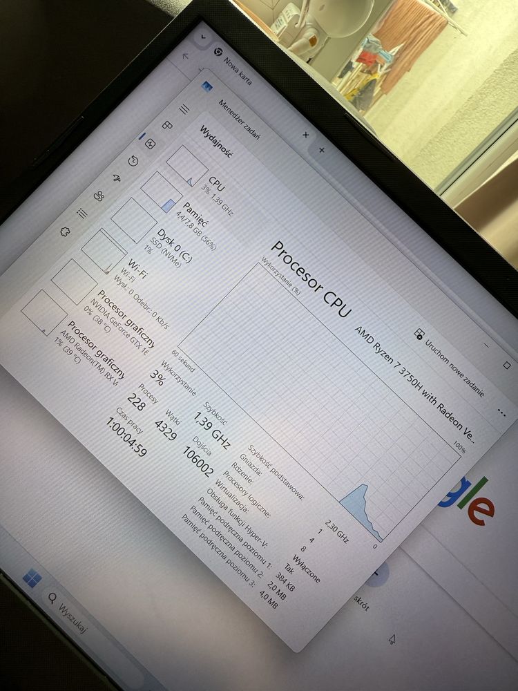 Laptop Gamingowy Asus Tuf GTX Ryzen7