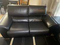 Sofa pele sintetica 2 lugares extensivel