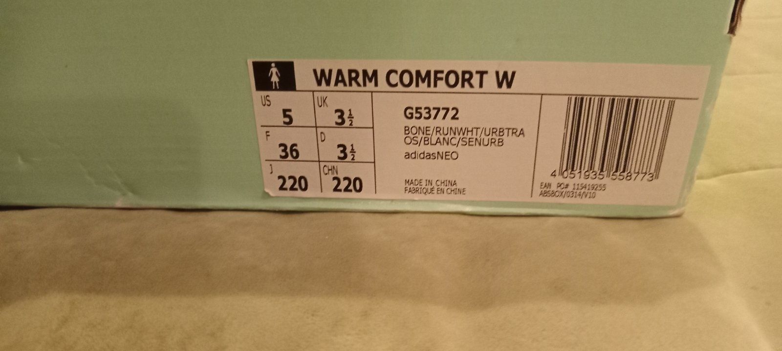 Жіночі зимові чоботи сапоги дутікі Adidas Warm comfort 36р