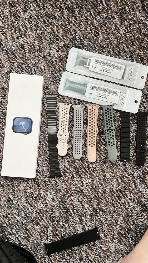 Apple watch 9 wifi + 10 pasków. Idealny