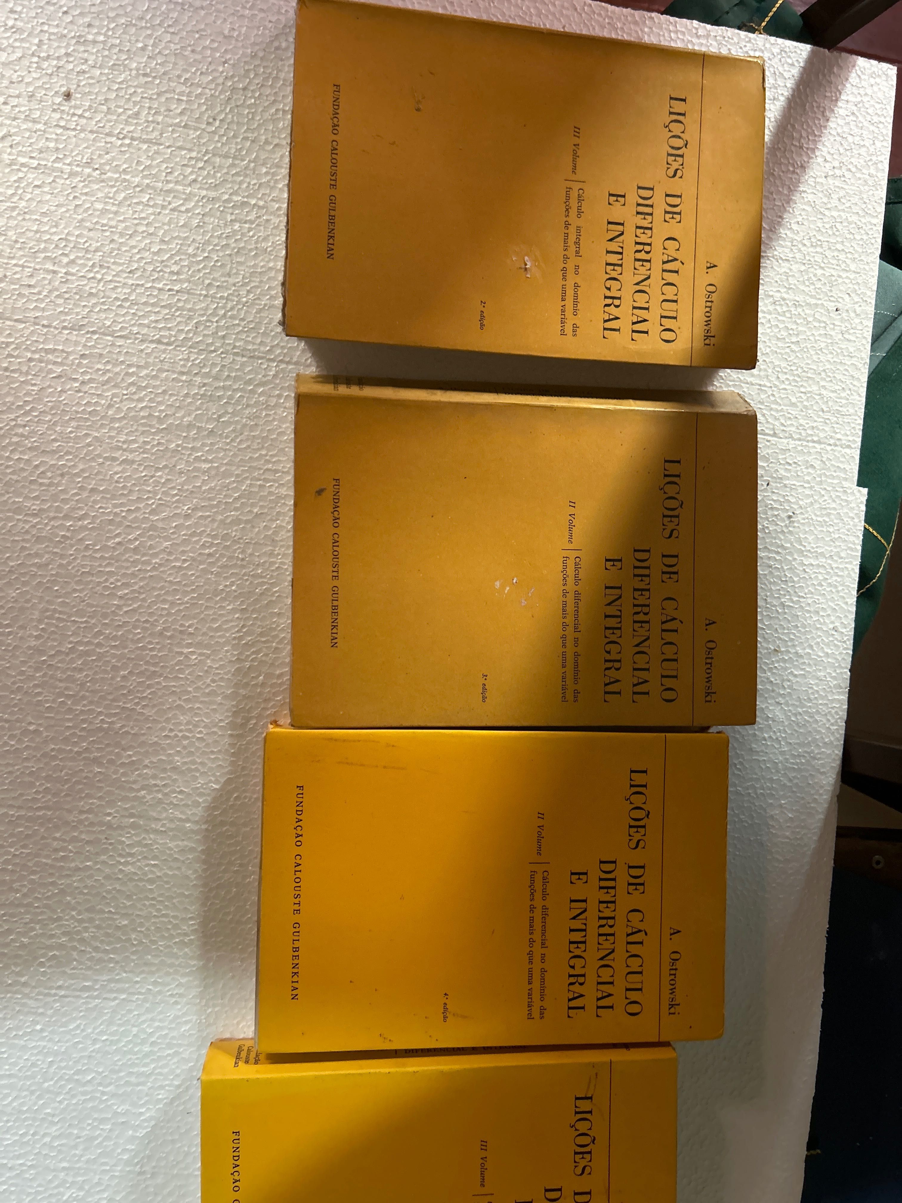 Lições de cálculo diferencial e integral * A. Ostrowski * 1981/1987
