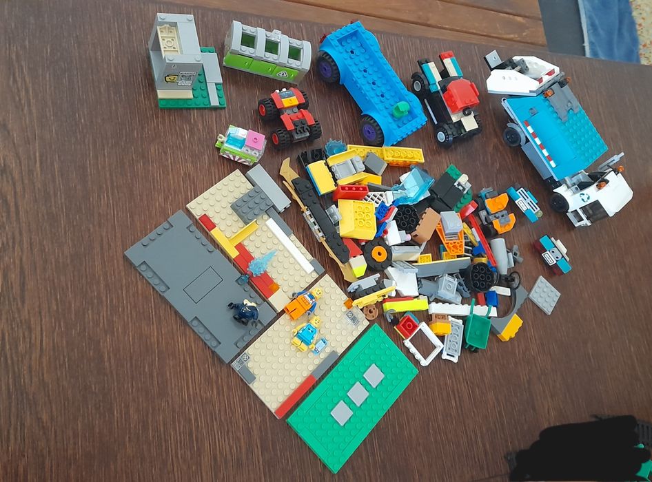 Lego mix klockow lego ciezarowka,smieciarka