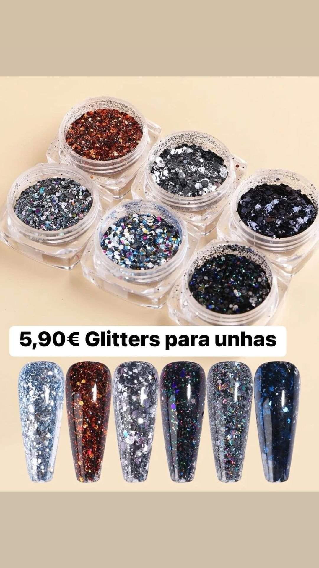 Glitters para unhas CONJUNTOS