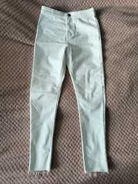 Białe spodnie rurki dziewczęce H&M r.146