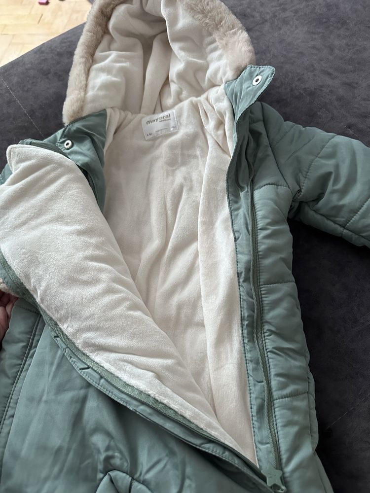 Зимовий комбінезон Mayoral 4-6 місяців хлопчик дівчинка 70 см куртка