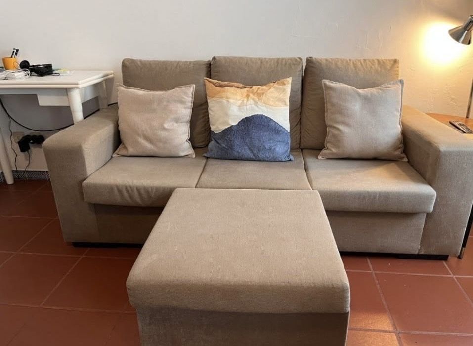 Sofa 3 lugares com chaise