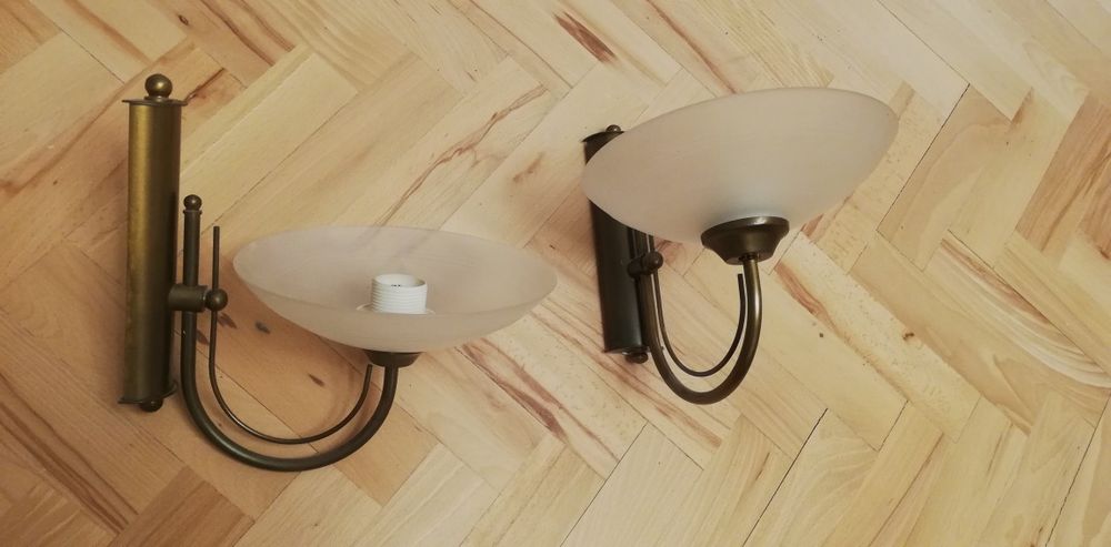 Kinkiet mosiądz vintage retro