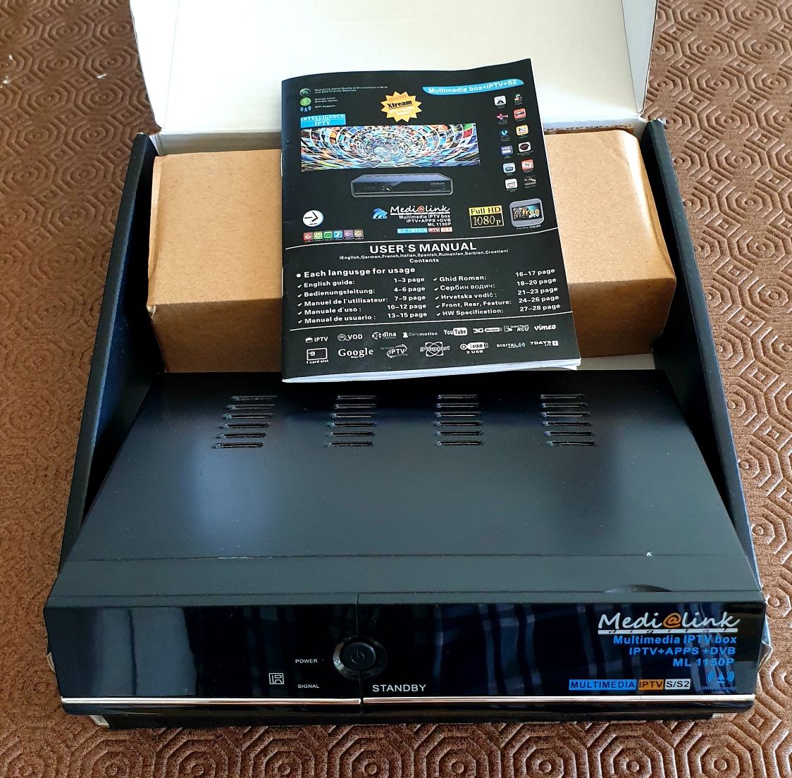 BOX Medialink ML 1150 S2 FTA-IPTV