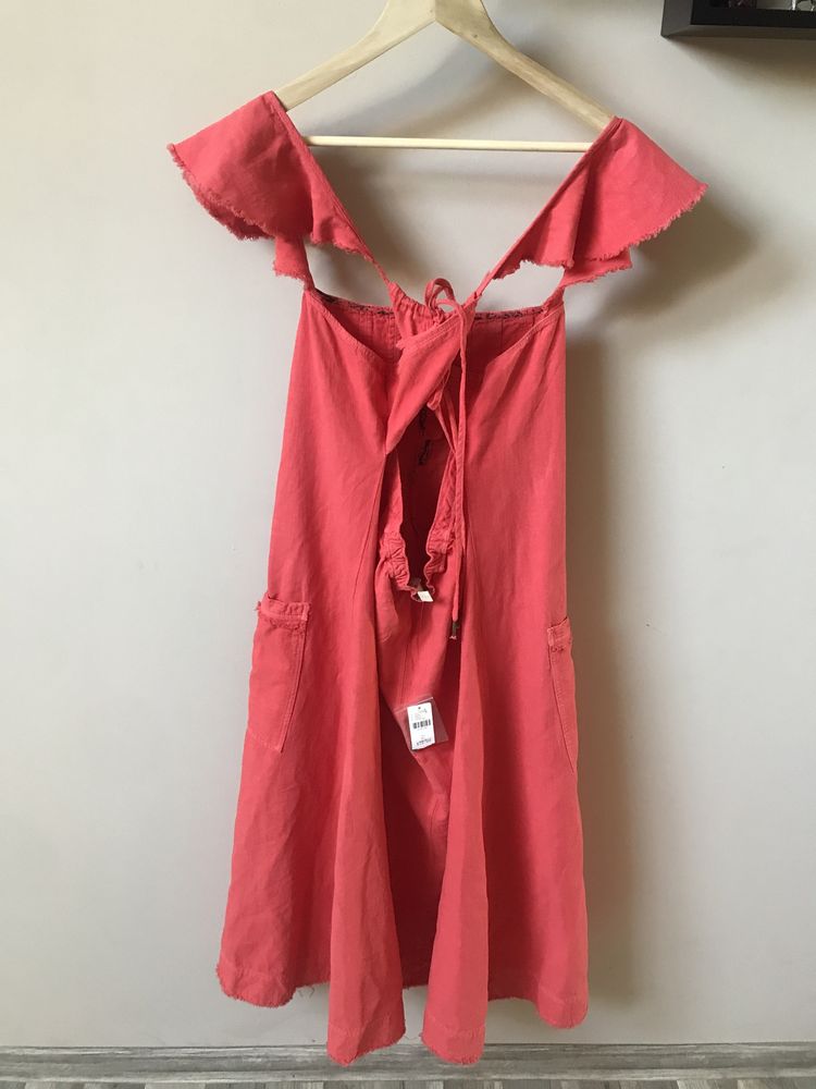 Śliczna letnia sukienka Anthropologie czerwona XL nowa