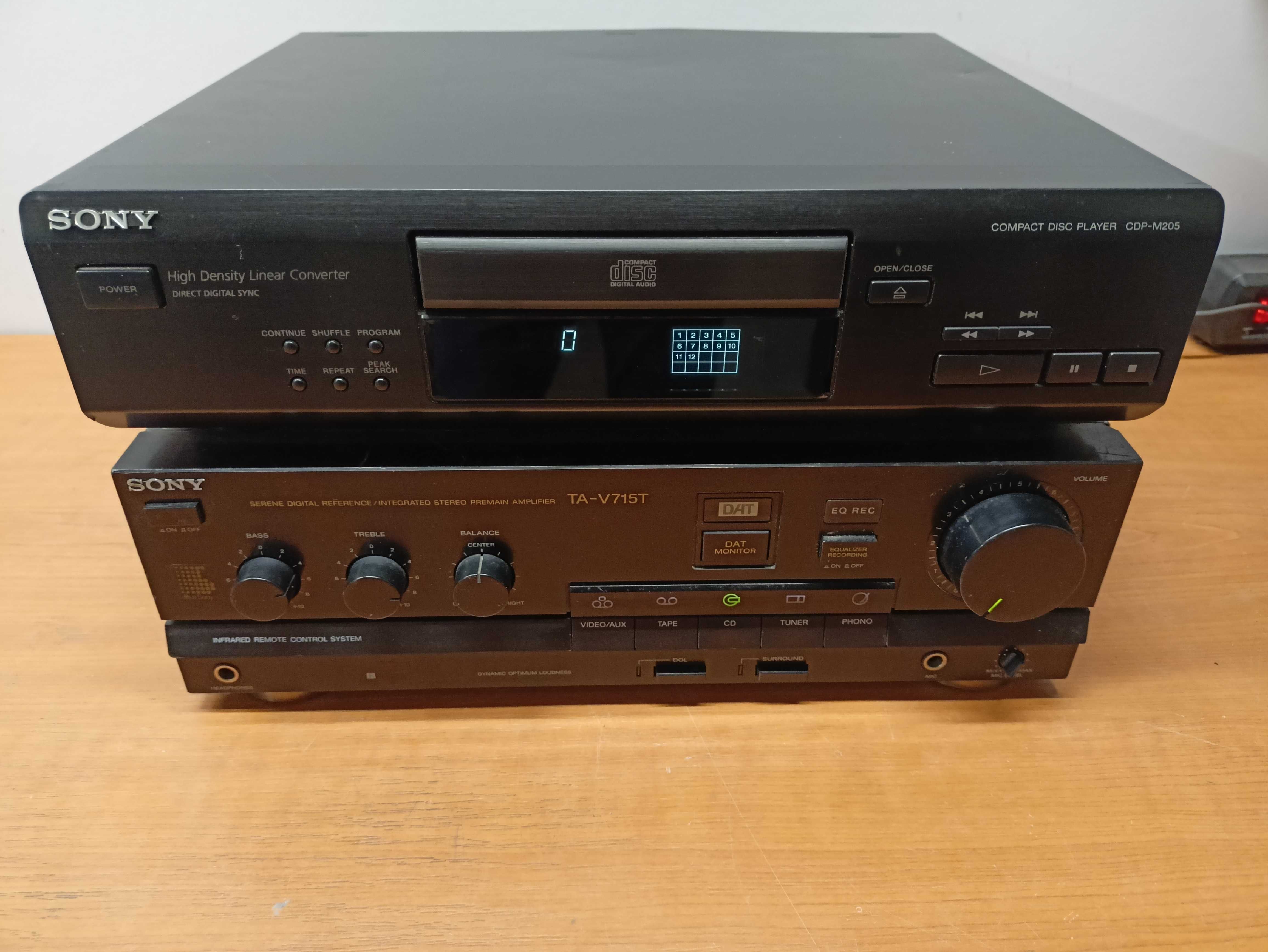 Wzmacniacz + CD Sony wieża mini lub midi