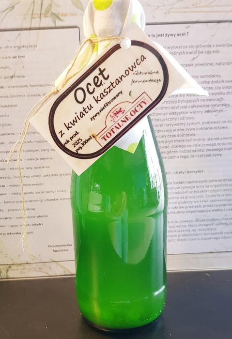 Ocet żywy z kwiatu kasztanowca 330ml TOTALNE OCTY